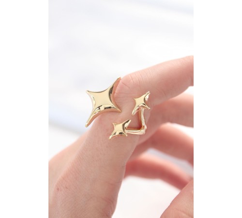 Gold Renk 3lü Kuzey Yıldızı Ayarlanabilir Yüzük - TJ-BYK3130 Gold Renk 3lü Kuzey Yıldızı Ayarlanabilir Yüzük - TJ-BYK3130