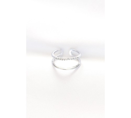 2li Görünümlü Su Yolu Tasarımlı Silver Renk Ayarlanabilir Yüzük - TJ-BYK3135 2li Görünümlü Su Yolu Tasarımlı Silver Renk Ayarlanabilir Yüzük - TJ-BYK3135
