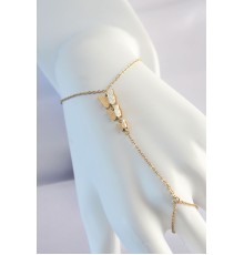 316L Çelik Gold Renk 3lü Kelebek Tasarımlı Şahmeran - TJ-SN564