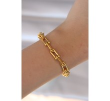 316L Çelik Gold Renk Tiffany Bileklik - TJ-BB6086