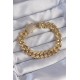 Vip Seri Gurmet Zirkon Taşlı Gold Renk Bileklik - TJ-BB6173