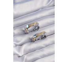 Pirinç Gold Gümüş Renkli Halka Küpe - TJ-BKP9224