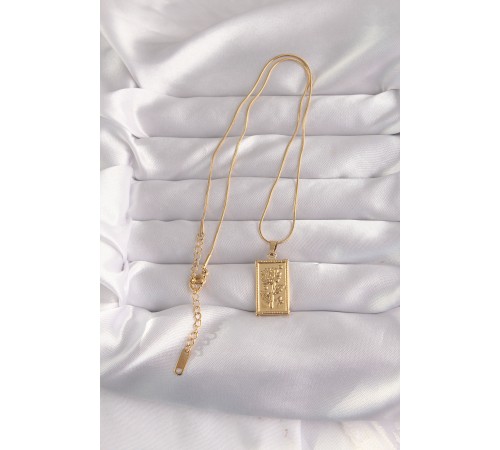 316L Çelik Gold Renk Çiçek Model Vintage Kolye - TJ-BKO9057 316L Çelik Gold Renk Çiçek Model Vintage Kolye - TJ-BKO9057