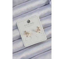 Xuping Gold Renk Zirkon Taşlı İncili Kiraz Küpe - TJ-BKP9387