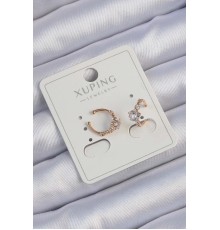 Xuping Rose Renk Zirkon Taşlı Yıldız Model Earcuff Küpe - TJ-BKP9427