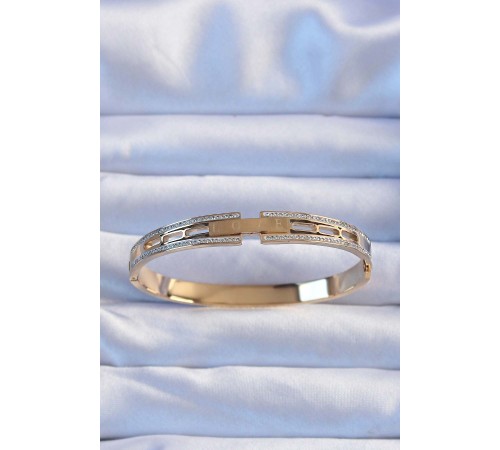 316L Çelik Altın Renk Zirkon Taş Kaplama LOVE Kelepçe - TJ-BB6387 316L Çelik Altın Renk Zirkon Taş Kaplama LOVE Kelepçe - TJ-BB6387