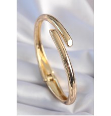 Pirinç Gold Çivi Model Renk Kadın Kelepçe - TJ-BB6457