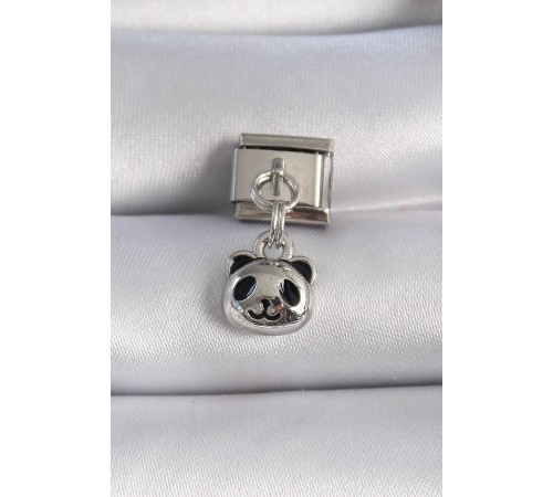 316L Çelik Gümüş Renk Panda Figür Nomination Charm - TJ-BC1081 316L Çelik Gümüş Renk Panda Figür Nomination Charm - TJ-BC1081