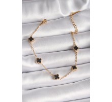 316L Çelik Gold Renk Baby Boy Yonca Model Kadın Bileklik - TJ-BB6475