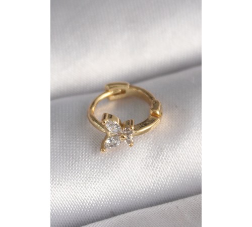 316L Çelik Gold Renk Zirkon Taşlı Kelebek Model Tragus Piercing - TJ-PR1320 316L Çelik Gold Renk Zirkon Taşlı Kelebek Model Tragus Piercing - TJ-PR1320
