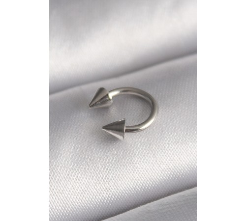 316L Çelik Gümüş Renk Halka Çivi Model Kadın Piercing - TJ-PR1366 316L Çelik Gümüş Renk Halka Çivi Model Kadın Piercing - TJ-PR1366