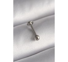 316L Çelik Gümüş Renk Topçuk Model Piercing - TJ-PR1371