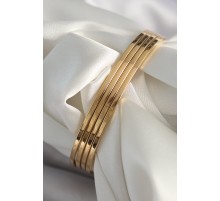 316L Çelik Gold Renk Ajda Model Kadın Bileklik - TJ-BB6482