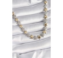 Pirinç Mix Renk Zirkon Taşlı Yıldız Model VIP Exclusive Seri Kadın Kolye - TJ-BKO9544