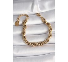 316L Çelik Gold Renk Kadın Bileklik - TJ-BB6499