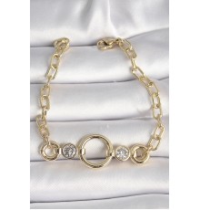 Pirinç Gold Renk Zirkon Taşlı Xuping Exclusive VIP Seri Kadın Bileklik - TJ-BB6507