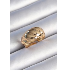 Pirinç Gold Renk Sarmal Model Kadın Yüzük - TJ-BYK3483