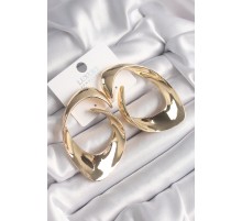 Pirinç Gold Renk Halka Model Vintage Kadın Küpe - TJ-BKP9802