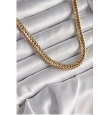 316L Çelik Gold Renk Balık Sırtı Zincir Model Kadın Kolye - TJ-BKO9667