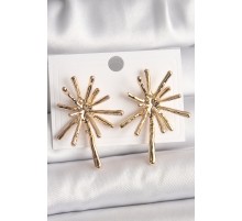 Pirinç Gold Renk Kemik Model Kadın Küpe - TJ-BKP10039