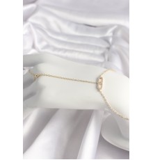 Pirinç Gold Renk Zirkon Taşlı Messika Model Kadın Şahmeran - TJ-SN606