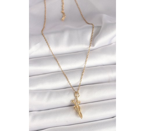 316L Çelik Gold Renk Zincir Sarılma Model Kadın Kolye - TJ-BKO9976 316L Çelik Gold Renk Zincir Sarılma Model Kadın Kolye - TJ-BKO9976
