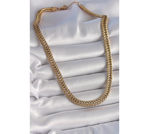 316L Çelik Gold Renk Balık Sırtı Model Kadın Kolye - TJ-BKO10025 316L Çelik Gold Renk Balık Sırtı Model Kadın Kolye - TJ-BKO10025