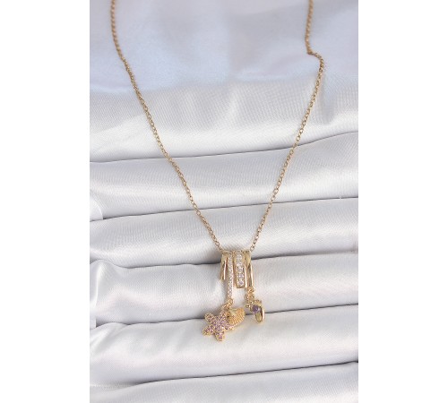 316L Çelik Gold Renk Sallantı Zirkon Taşlı Mor Taşlı Ayıcık Figür Charm Kadın Kolye - TJ-BKO10098 316L Çelik Gold Renk Sallantı Zirkon Taşlı Mor Taşlı Ayıcık Figür Charm Kadın Kolye - TJ-BKO10098