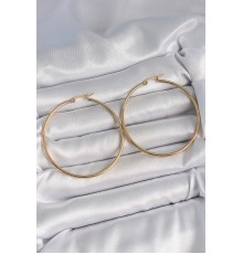 316 Çelik Gold Renk 53 mm Halka Model Kadın Küpe - TJ-BKP10511