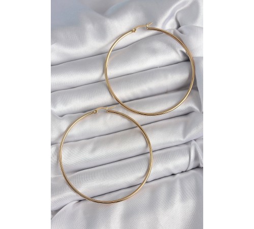 316 Çelik Gold Renk 63 mm Halka Model Kadın Küpe - TJ-BKP10512 316 Çelik Gold Renk 63 mm Halka Model Kadın Küpe - TJ-BKP10512