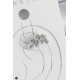 Pirinç Gümüş Renk Zirkon Taşlı Yaprak Model Kıkırdak Kadın Küpe - TJ-BKP10551