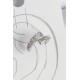 Pirinç Gümüş Renk Zirkon Taşlı Kadın Kıkırdak Küpe - TJ-BKP10556
