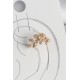 Pirinç Gold Renk Zirkon Taşlı Yaprak Model Kadın Kıkırdak Küpe - TJ-BKP10572