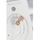 Pirinç Gold Renk Zirkon Taşlı Sonsuzluk Zincir Model Kadın Kıkırdak Küpe - TJ-BKP10575