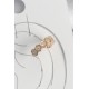 Pirinç Gold Renk Zirkon Taşlı Bal Peteği Model Kadın Kıkırdak Küpe - TJ-BKP10582