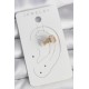 Pirinç Gold Renk Kare Zirkon Taşlı Kadın Kıkırdak Küpe - TJ-BKP10586