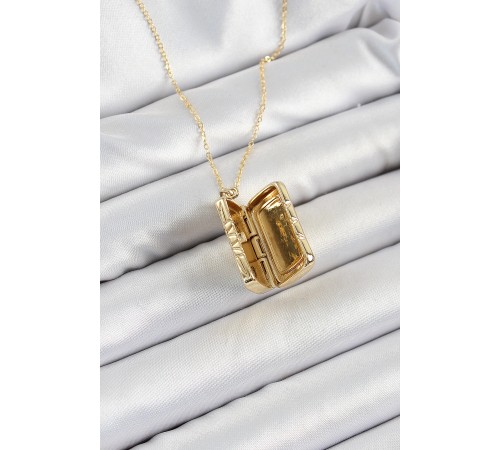 316L Çelk Açılabilir Dikdörtgen Model Zirkon Taşlı Gold Renk Kadın Zincir kolye - TJ-BKO10241 316L Çelk Açılabilir Dikdörtgen Model Zirkon Taşlı Gold Renk Kadın Zincir kolye - TJ-BKO10241