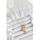 Pirinç Rainbow Balık Model Zirkon Taşlı Gold Renk Kadın Kolye - TJ-BKO10244