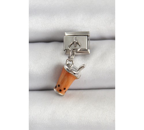 316L Çelik Gümüş Renk Bubble Tea Model Nomination Charm - TJ-BC1518 316L Çelik Gümüş Renk Bubble Tea Model Nomination Charm - TJ-BC1518