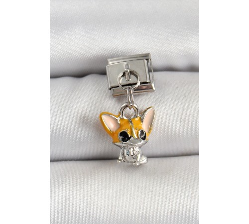 316L Çelik Gümüş Renk Chihuahua Köpek Model Nomination Charm - TJ-BC1507 316L Çelik Gümüş Renk Chihuahua Köpek Model Nomination Charm - TJ-BC1507