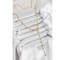 Pirinç Gold Renk Yıldızlı Kadın Y Kolye - TJ-BKO10301