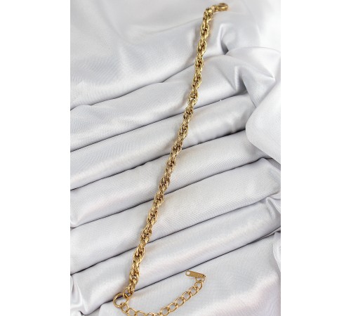316L Çelik Gold Renk Burgu Model Kadın Bileklik - TJ-BB7074 316L Çelik Gold Renk Burgu Model Kadın Bileklik - TJ-BB7074