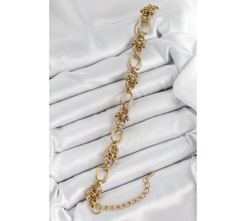 316L Çelik Gold Renk Zincirli Kadın Bileklik - TJ-BB7075 316L Çelik Gold Renk Zincirli Kadın Bileklik - TJ-BB7075
