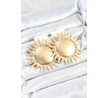Pirinç Güneş Model Gold Renk Kadın Küpe - TJ-BKP10749