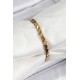 316L Çelik Arpa Model Gold Renk Kadın Bilekik - TJ-BB7193