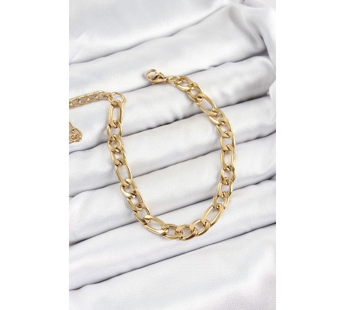 316L Çelik Gold Renk Kalın Zincir Erkek Bileklik - TJ-EB3737 316L Çelik Gold Renk Kalın Zincir Erkek Bileklik - TJ-EB3737