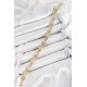 Pirinç Greg Model Zirkon Taşlı Gold Renk VİP Seri Kadın Bileklik - TJ-BB7203