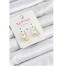Xuping Zirkon Taşlı I Model Gold Renk Kadın Küpe - TJ-BKP10842