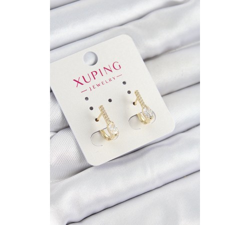 Xuping Zirkon Taşlı I Model Gold Renk Kadın Küpe - TJ-BKP10842 Xuping Zirkon Taşlı I Model Gold Renk Kadın Küpe - TJ-BKP10842