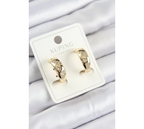 Xuping Zirkon Taşlı Halka Model Gold Renk Kadın Küpe - TJ-BKP10845 Xuping Zirkon Taşlı Halka Model Gold Renk Kadın Küpe - TJ-BKP10845